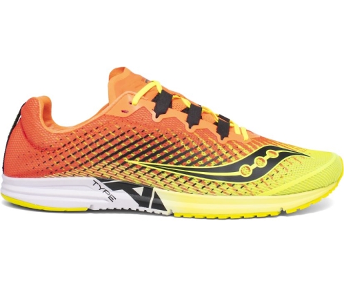Tenis Saucony Type A9 Mujer Zapatillas Running Citron / Rosas México MX-634-MZ